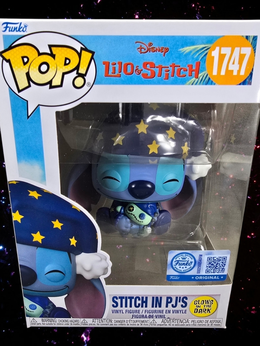 Funko Pop! Vinyl: Stitch PJ's Exclusive Funko Pop # 1747 (Nib) With Protector